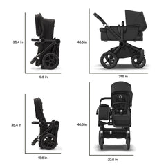 Bugaboo Donkey 5 Mono newborn seat mode enables cozy first days on the go.