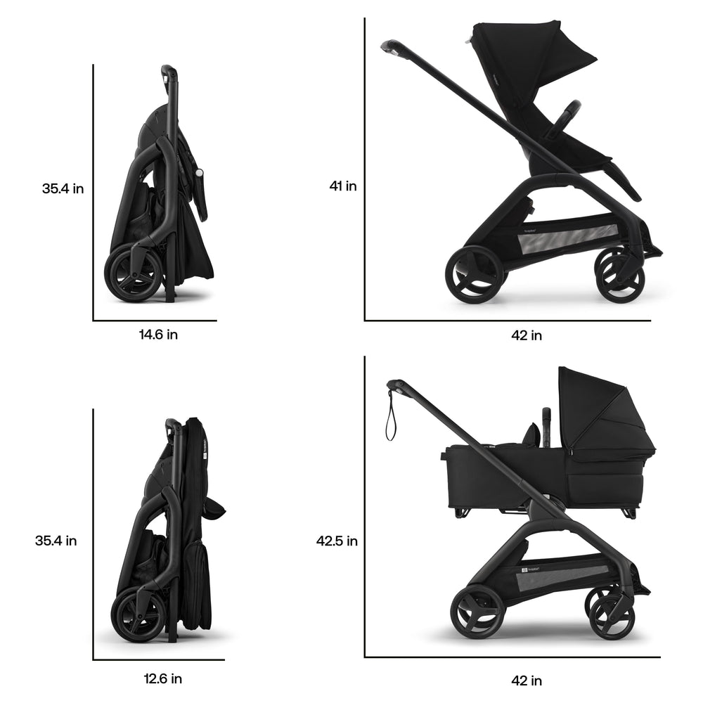 Bugaboo Dragonfly one-hand fold in action for quick city outings.