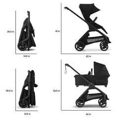 Bugaboo Dragonfly one-hand fold in action for quick city outings.