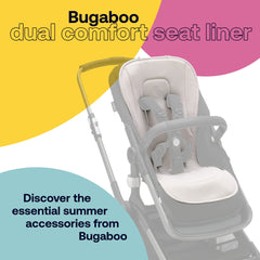 Bugaboo Dual Comfort Seat Liner breathable-3d-mesh-side promotes airflow on hot days.