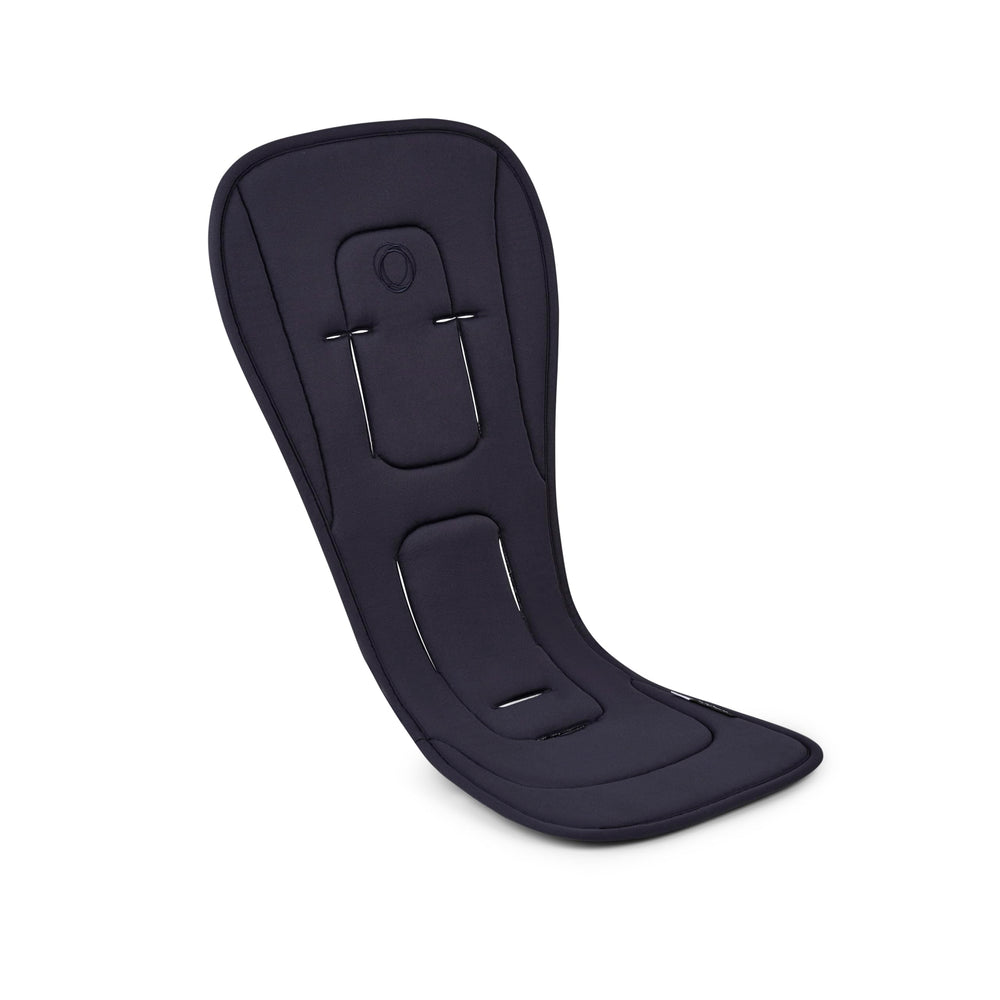 Bugaboo Dual Comfort Seat Liner in Deep Indigo, reversible for year-round temperature regulation.