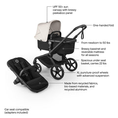 Bugaboo Fox 5 Renew one-hand control simplifies navigating busy streets.