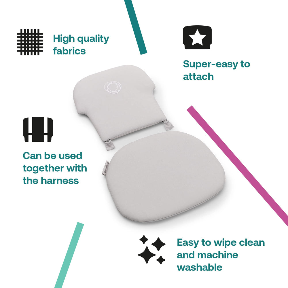 Bugaboo Giraffe pillow Arctic White is machine washable for easy cleaning.