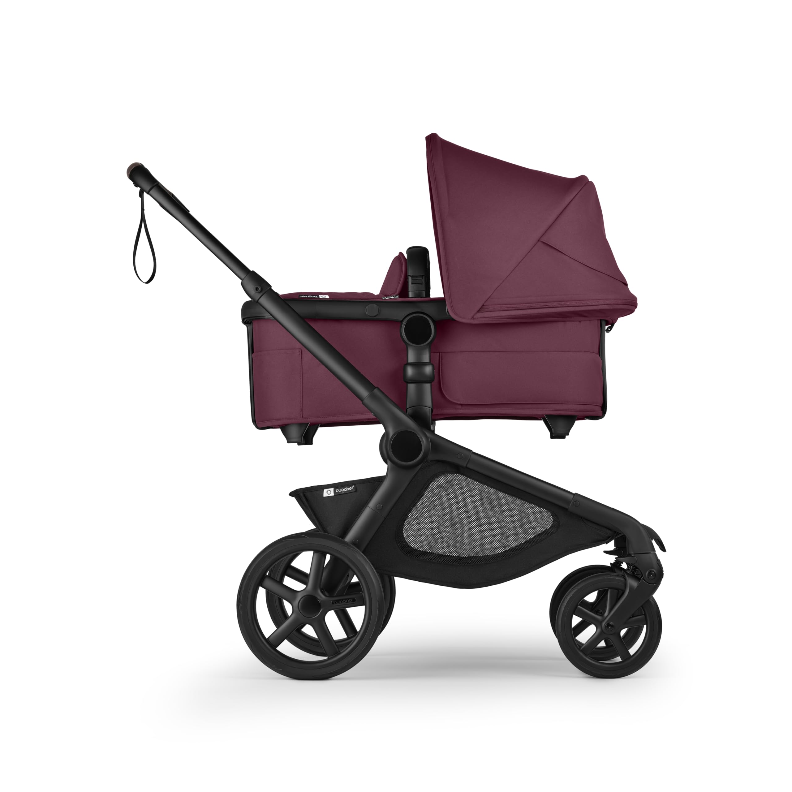 Bugaboo Kangaroo smooth front-wheel suspension handles uneven terrain.