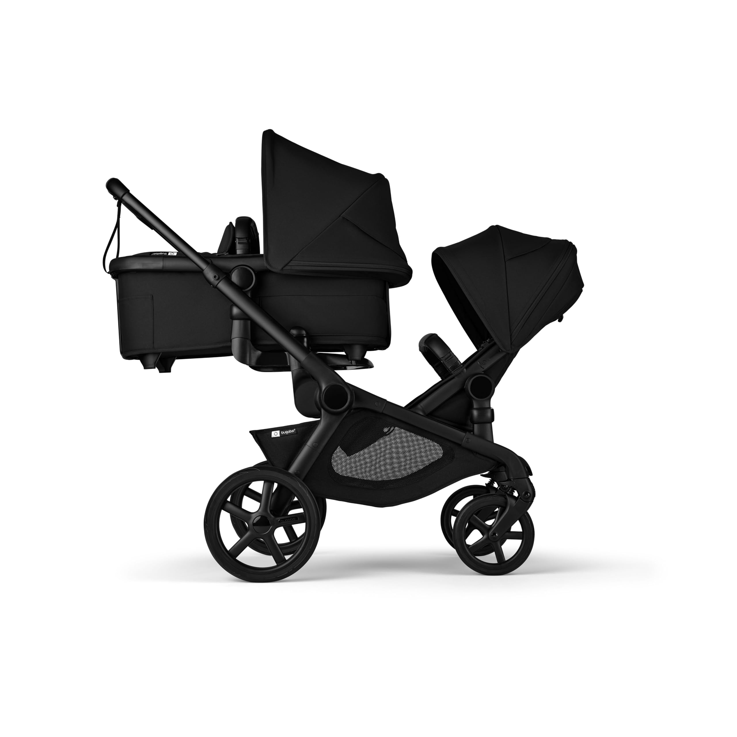Bugaboo Kangaroo Sibling Seat three-position footrest adds toddler support on rides