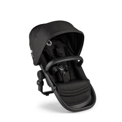 Bugaboo Kangaroo Sibling Seat Midnight Black attach shows quick setup for a second child