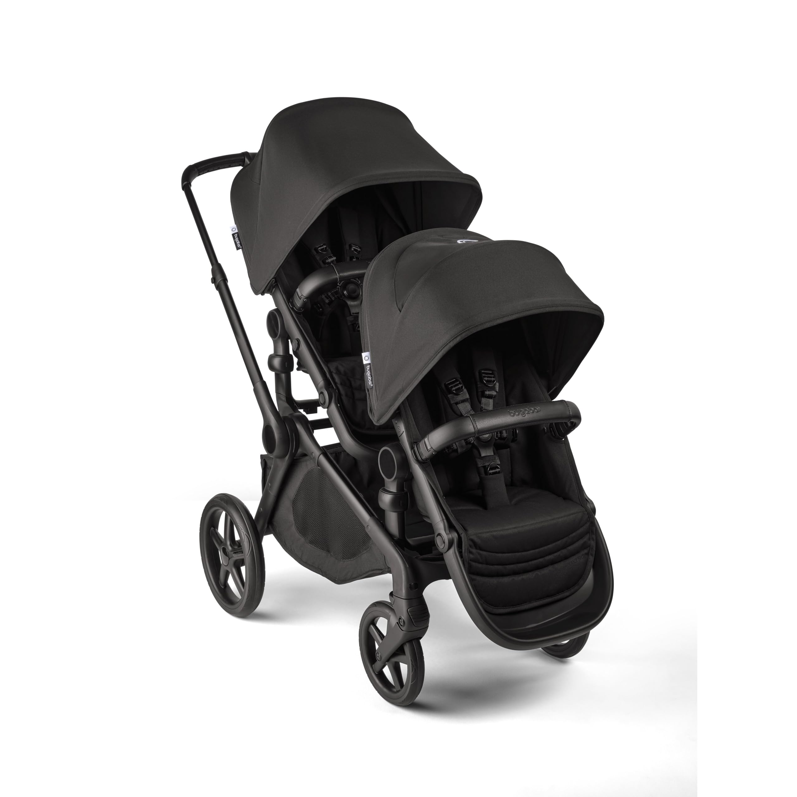 Bugaboo Kangaroo Sibling Seat tandem-conversion demonstrates stroller expansion