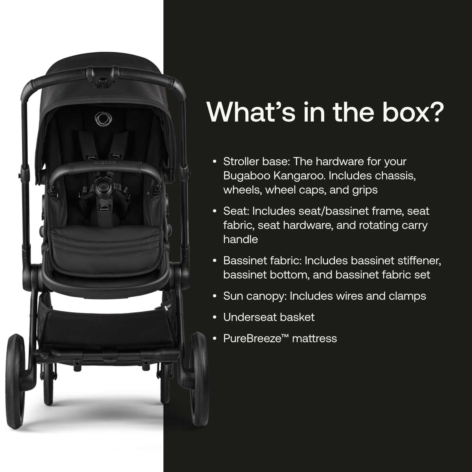 Bugaboo Kangaroo tandem seating configurations to grow with family
