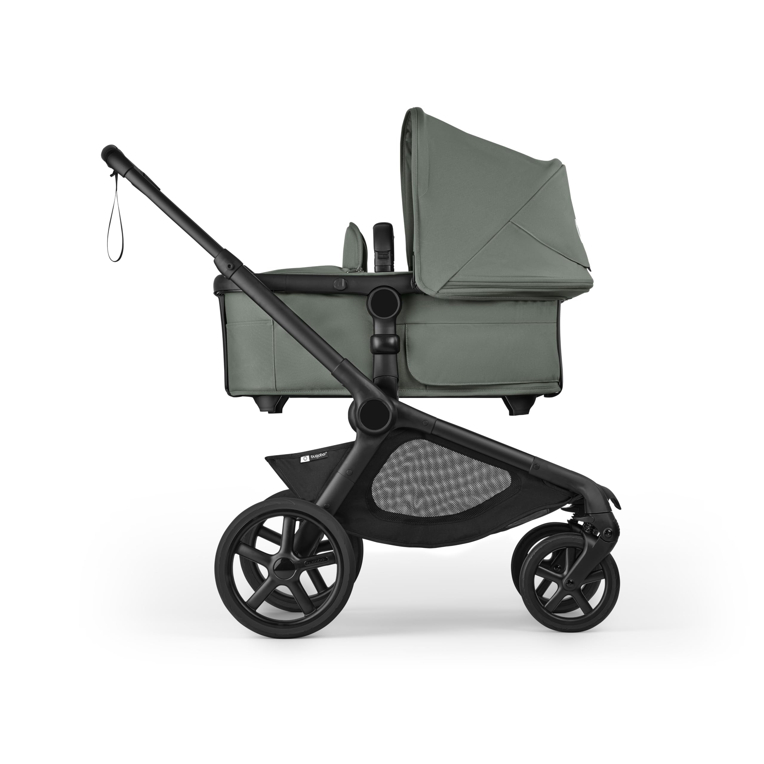 Bugaboo Kangaroo XL underseat basket keeps essentials within reach.