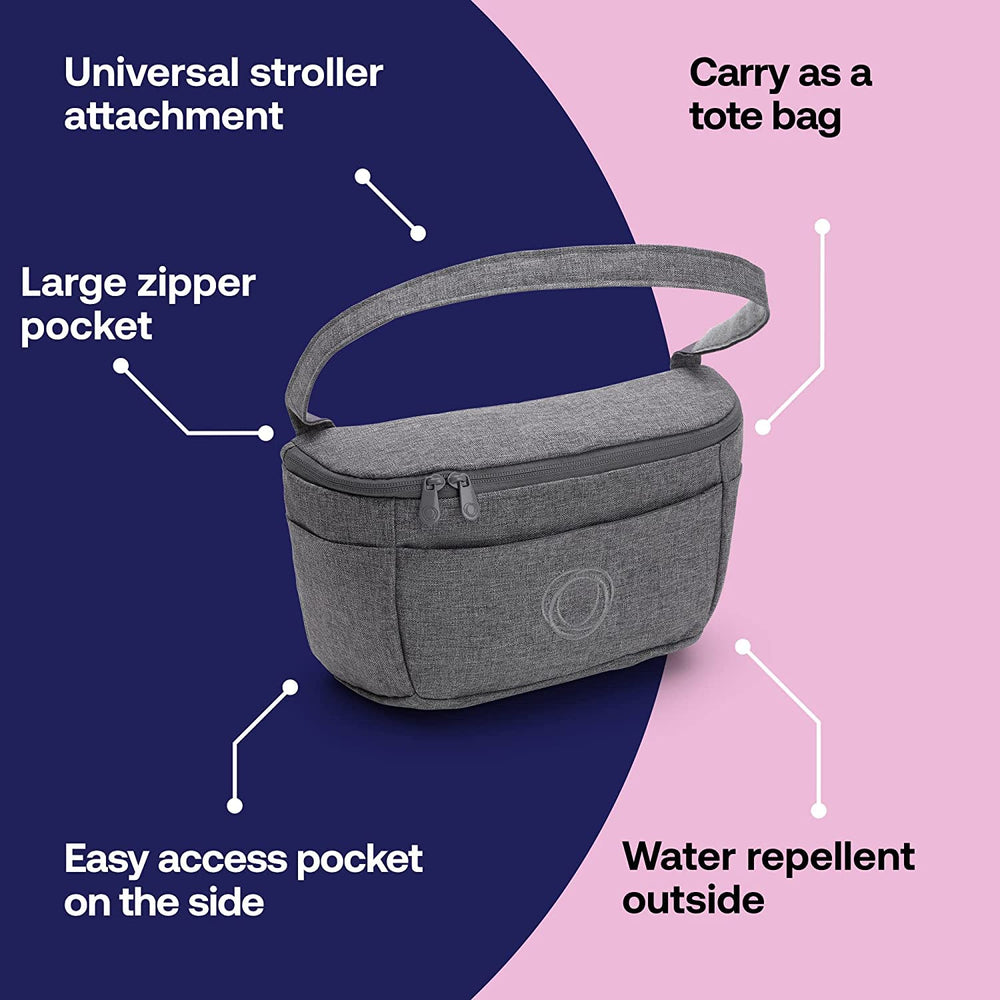 Bugaboo Organizer insulated bottle holder keeps drinks ready during errands.