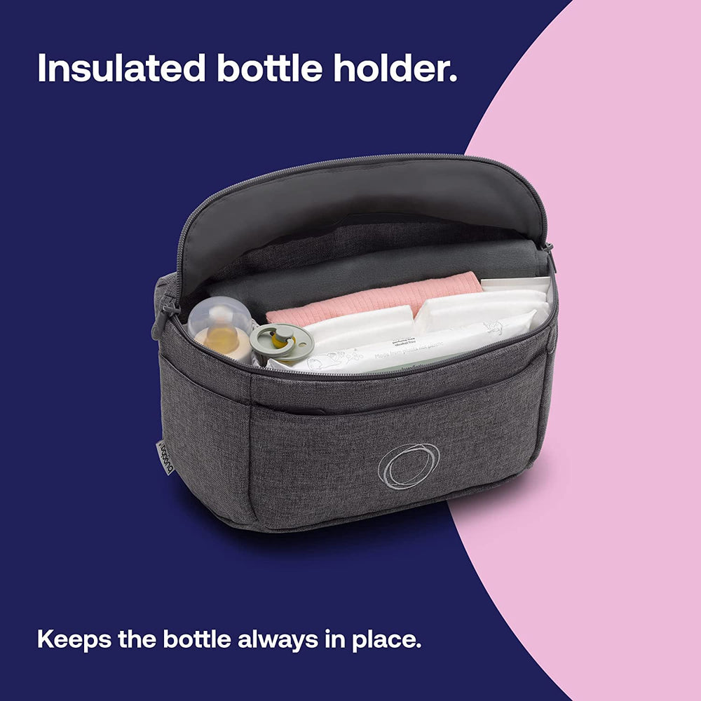 Bugaboo Organizer interior mesh pockets provide quick visibility for diapers and snacks.