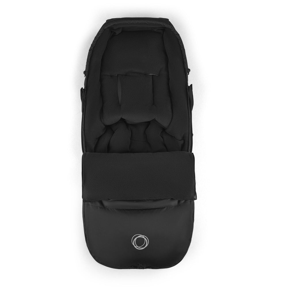 Bugaboo Performance Footmuff reflective details enhance visibility for evening strolls.