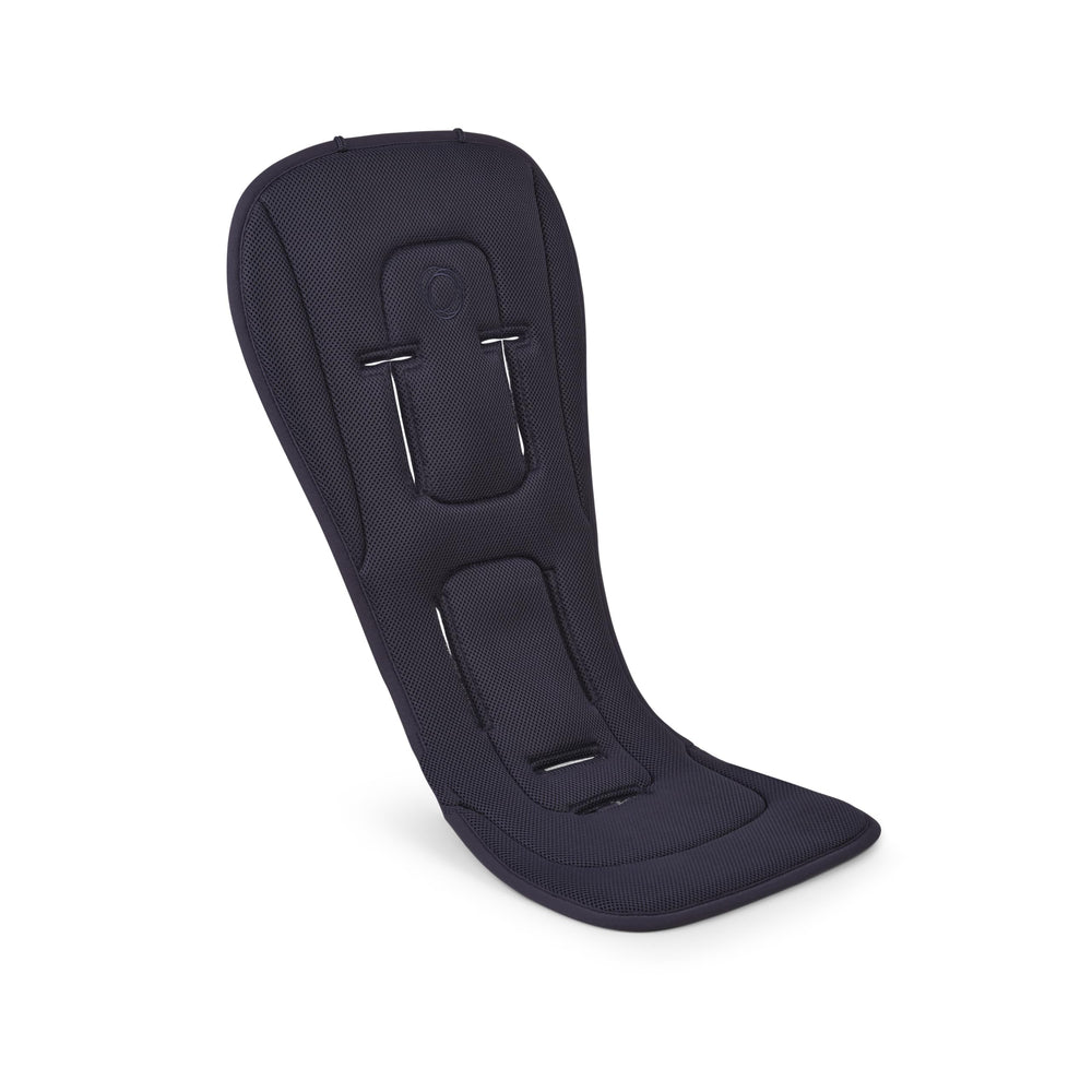 Bugaboo seat liner with breathable 3D mesh for airflow and cooler rides on warm days.