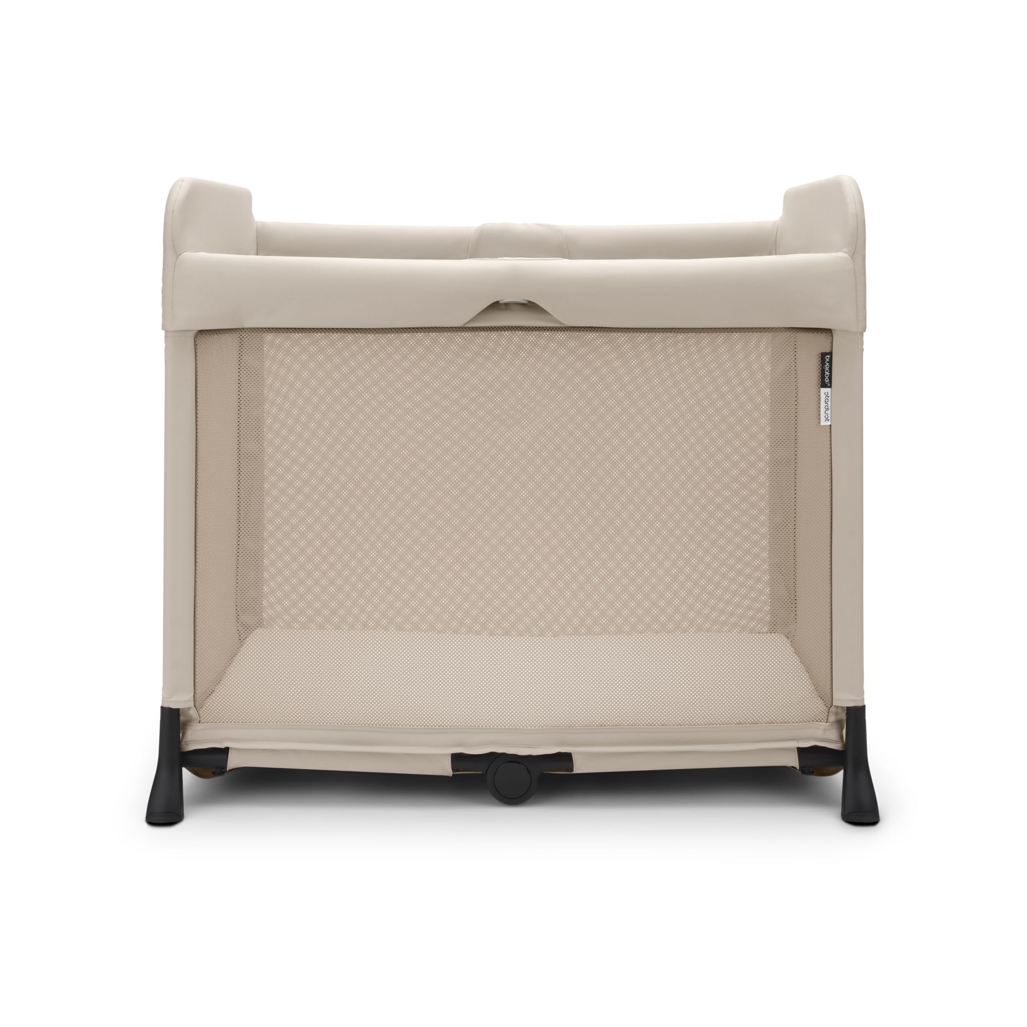 Bugaboo Stardust playard zip-in bassinet for easy baby access and soothing.