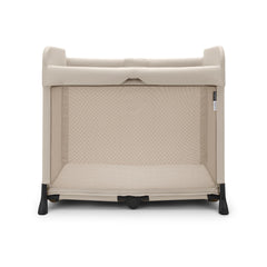 Bugaboo Stardust playard zip-in bassinet for easy baby access and soothing.