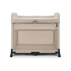 Bugaboo Stardust playard mattress detail offering plush comfort for naps.