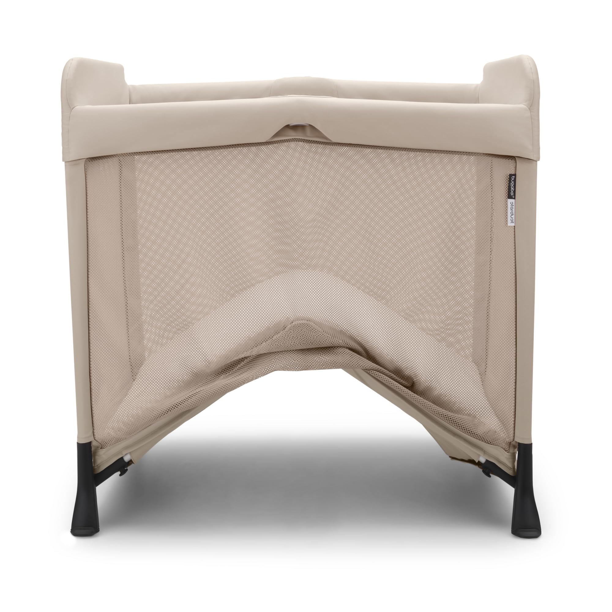 Bugaboo Stardust playard mesh panels provide breathable airflow for naps.