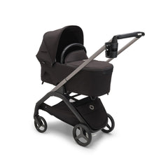 Bugaboo stroller cup holder bottle-fit accommodates bottles and travel mugs of varying sizes.