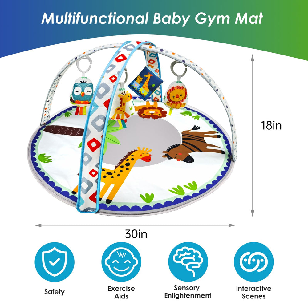 Bugrtarey non-slip bottom keeps baby stable during tummy time