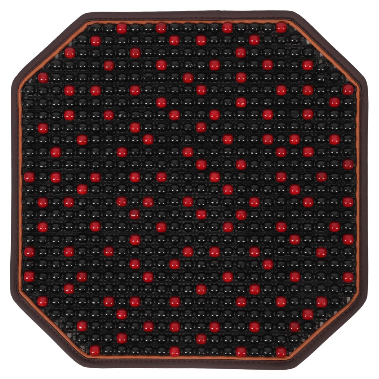 BUGUUYO wood bead car seat cover close up showing cooling beads for hot days