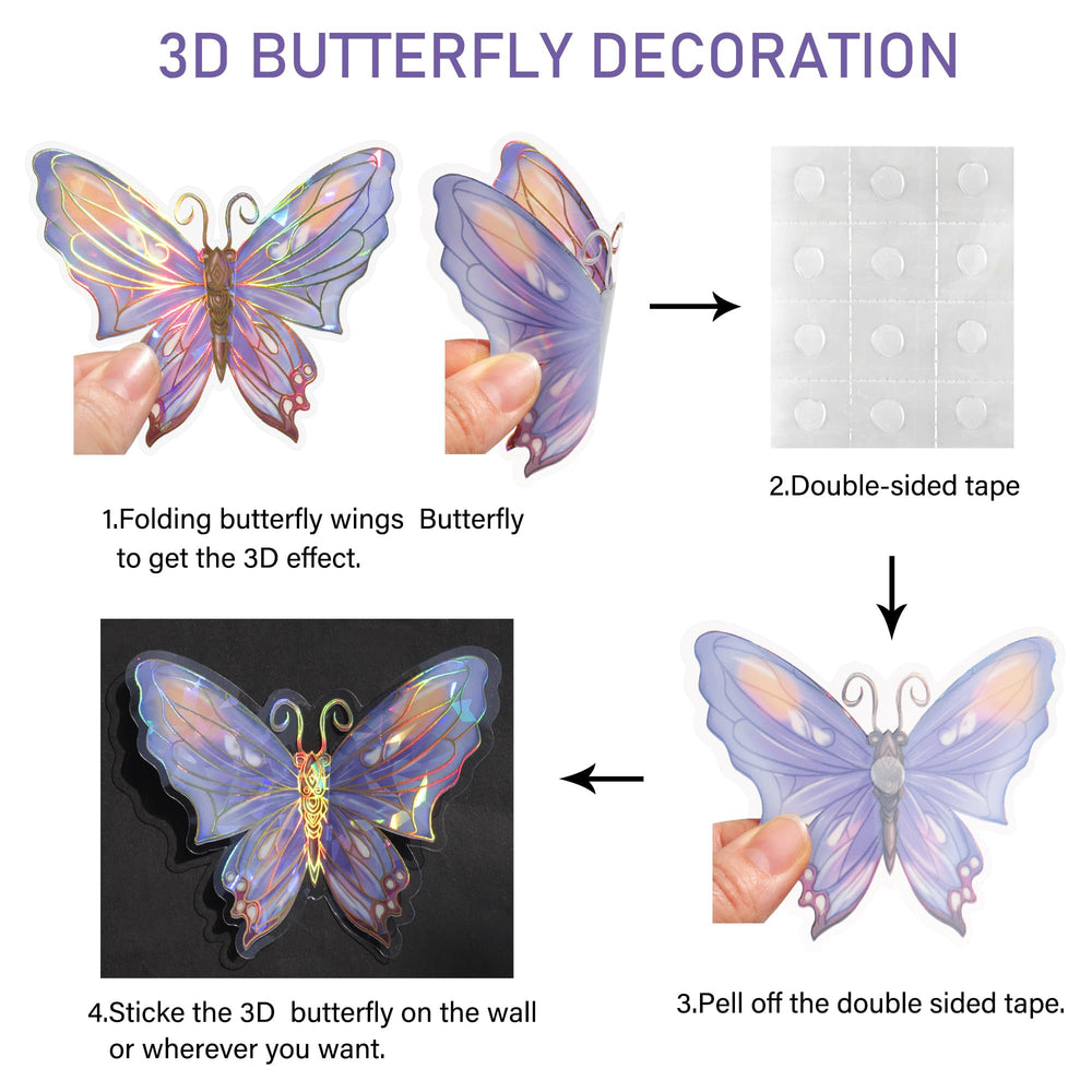 Buiory 3D butterflies provide safe reusable decor for kids spaces.