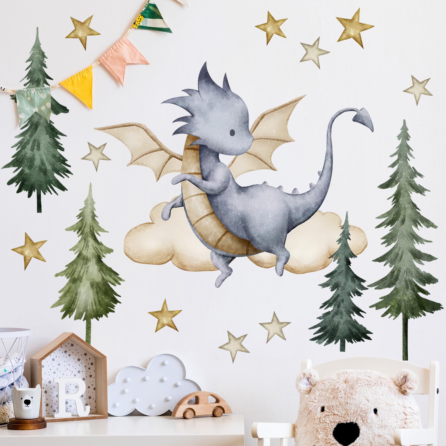 Buiory removable wall decals material balances durability and easy removal.