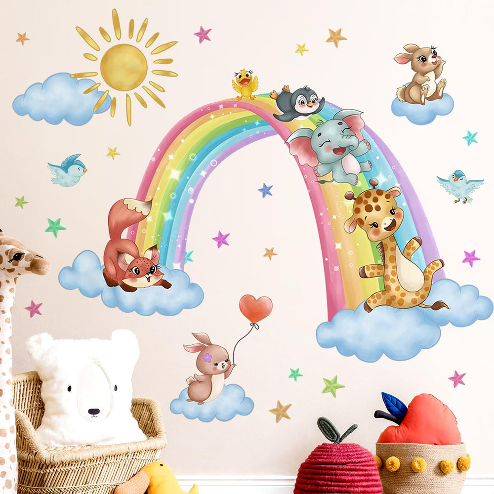 Buiory removable wall sticker adhesive backing for easy repositioning.
