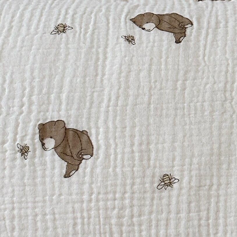 BuLuTu cartoon bear pillowcase in 26x20 fits standard kids beds with easy care.
