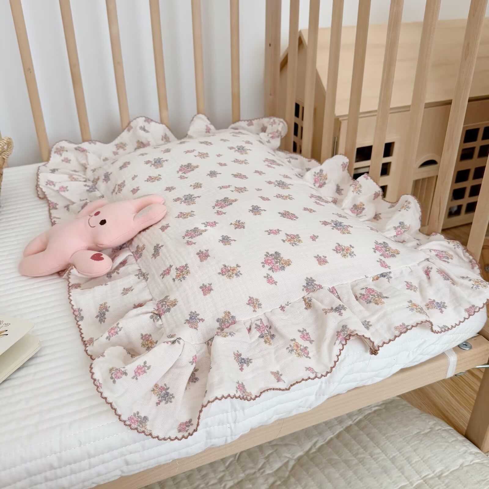 BuLuTu crib-size 14x20 pillowcase shown on toddler pillow for snug fit