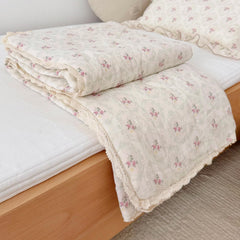 BuLuTu double-layer muslin blanket highlighting durability and easy washing