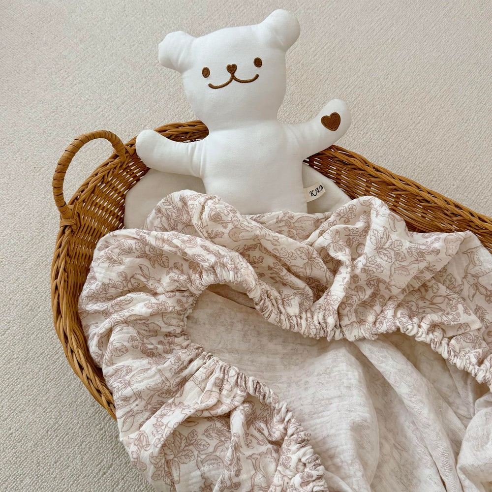 BuLuTu machine washable crib sheets, simple nursery care