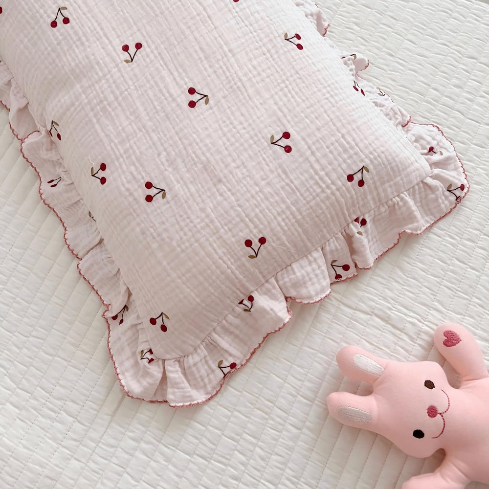 BuLuTu machine-washable pillowcase care showing easy washing instructions
