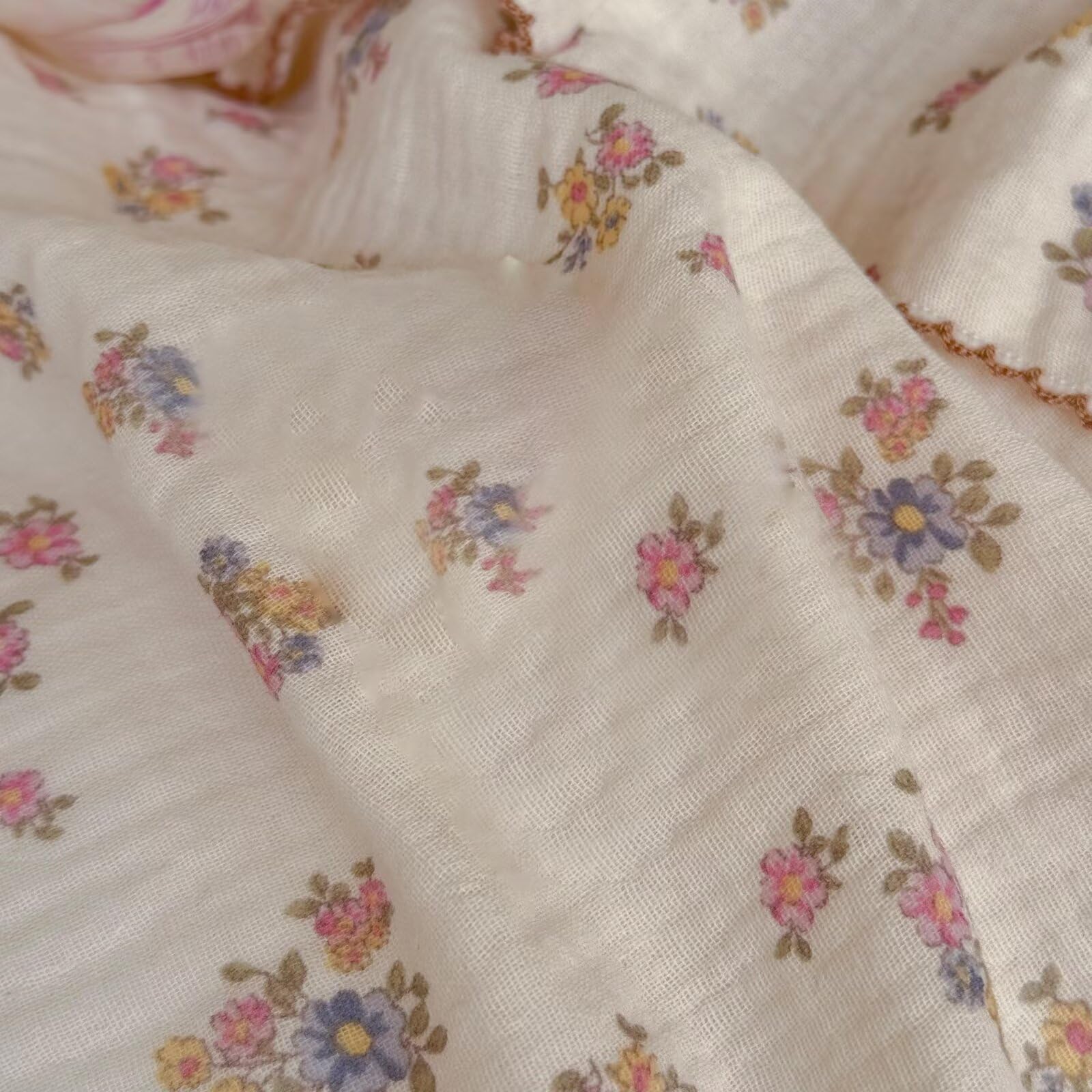 BuLuTu Muslin Cotton Baby Blanket care guide highlights machine wash for busy parents.