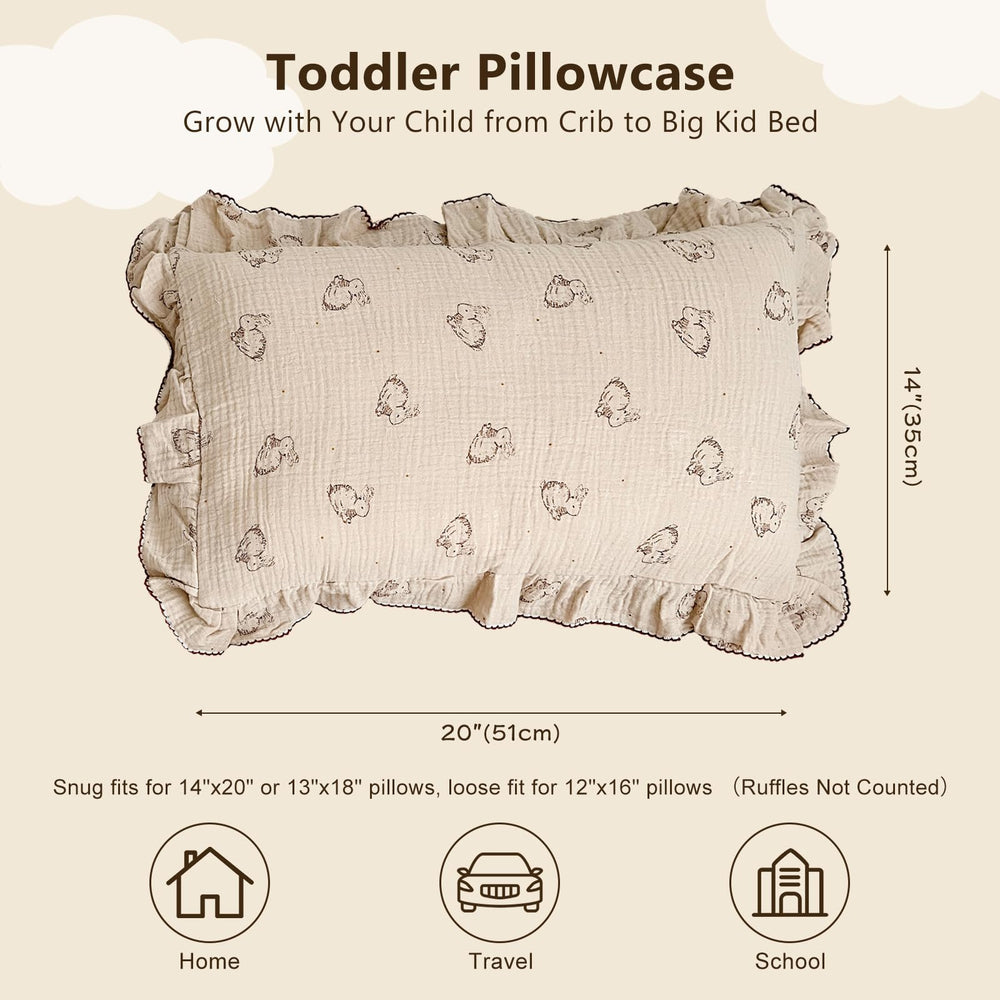 BuLuTu muslin cotton fabric close-up highlights breathable, skin-friendly material ideal for all seasons.
