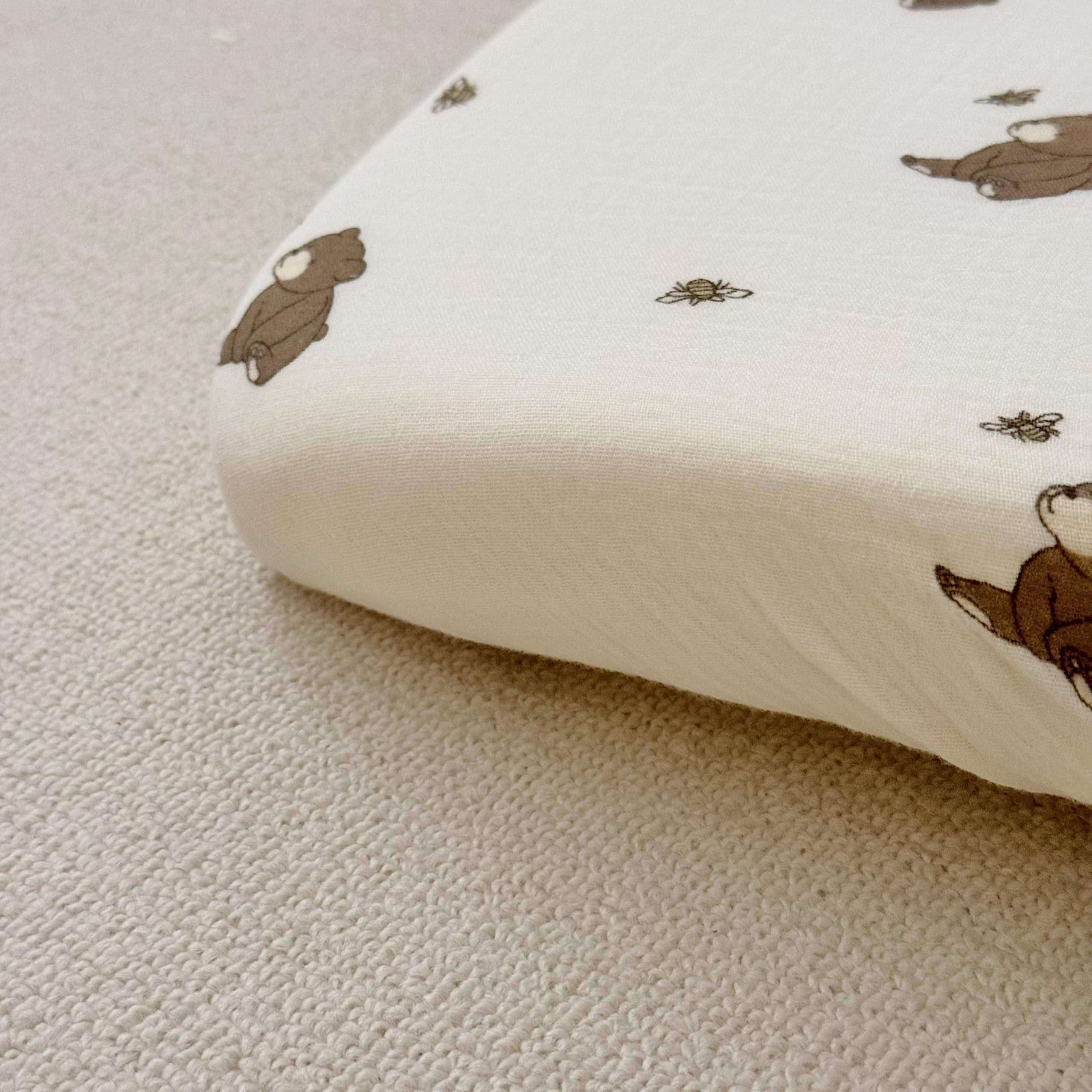 BuLuTu 2-pack crib sheets simplify changes and nursery setup.