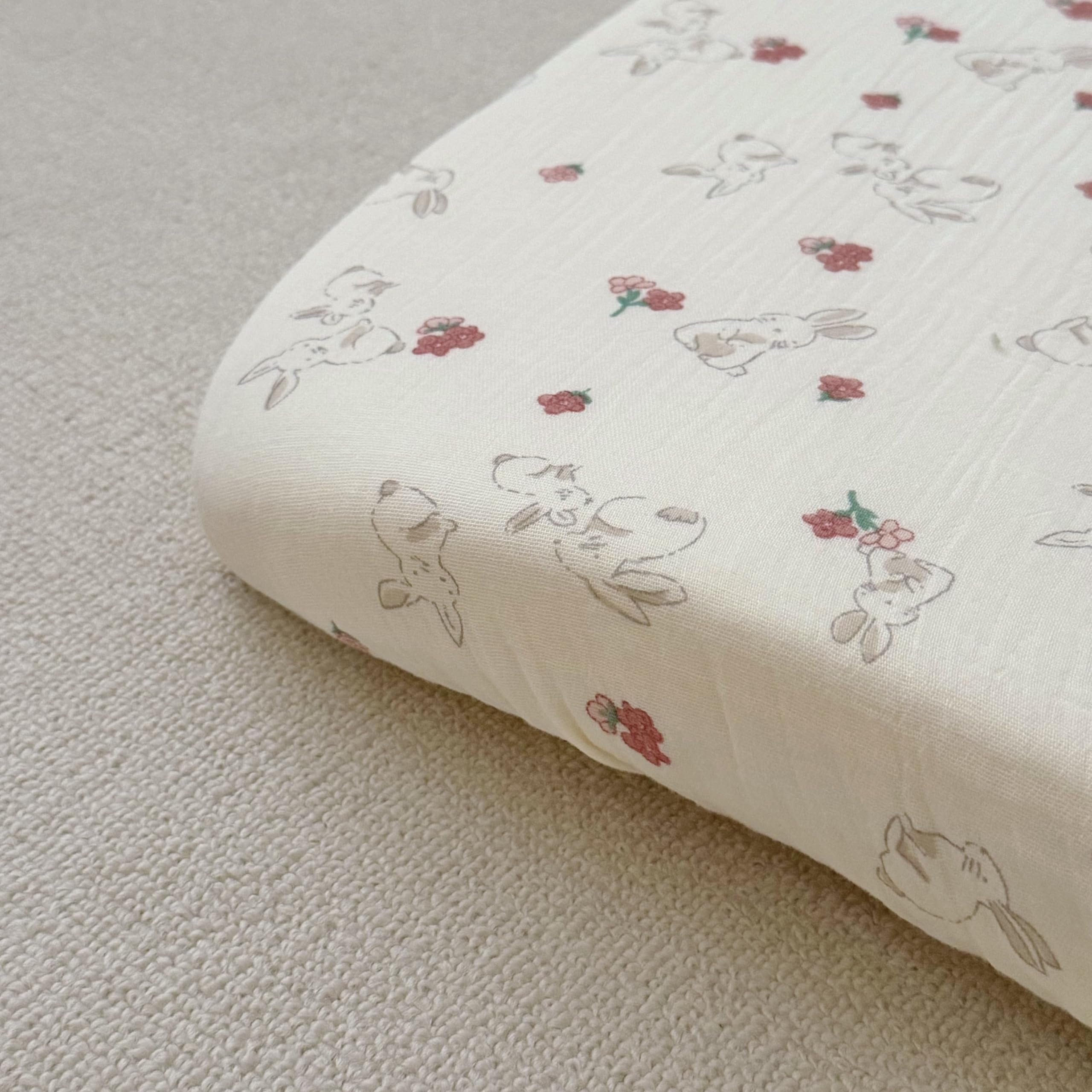 BuLuTu muslin sheets for toddler bed, easy transition bedding