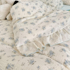 BuLuTu duvet cover corner ties secure the insert for a neat, wrinkle-free bed.