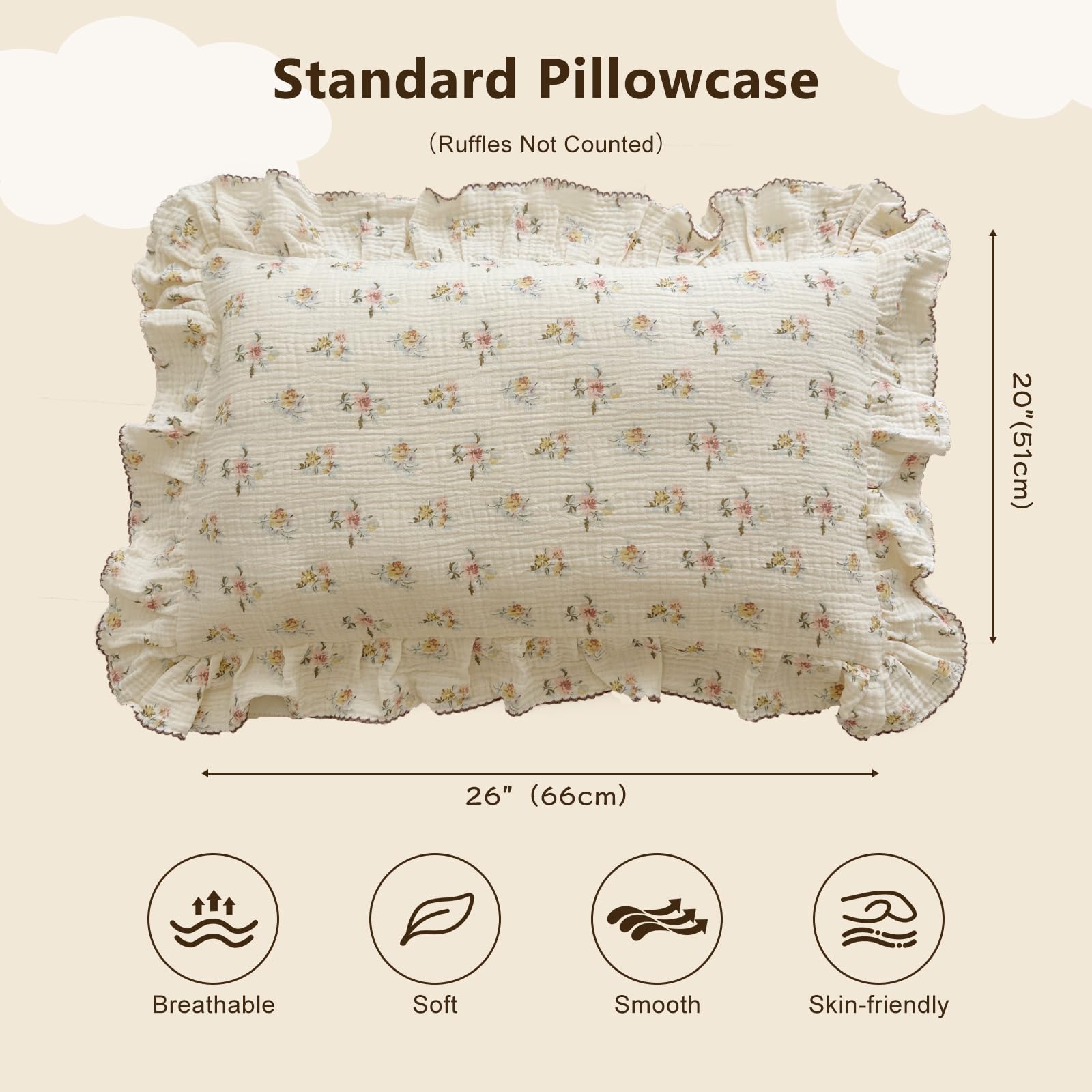BuLuTu toddler pillowcase close-up shows soft texture for delicate skin.