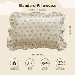 BuLuTu toddler pillowcase close-up shows soft texture for delicate skin.