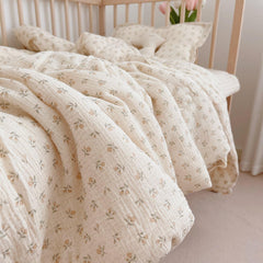 BuLuTu two-layer muslin close-up highlights breathable fabric and durable softness.