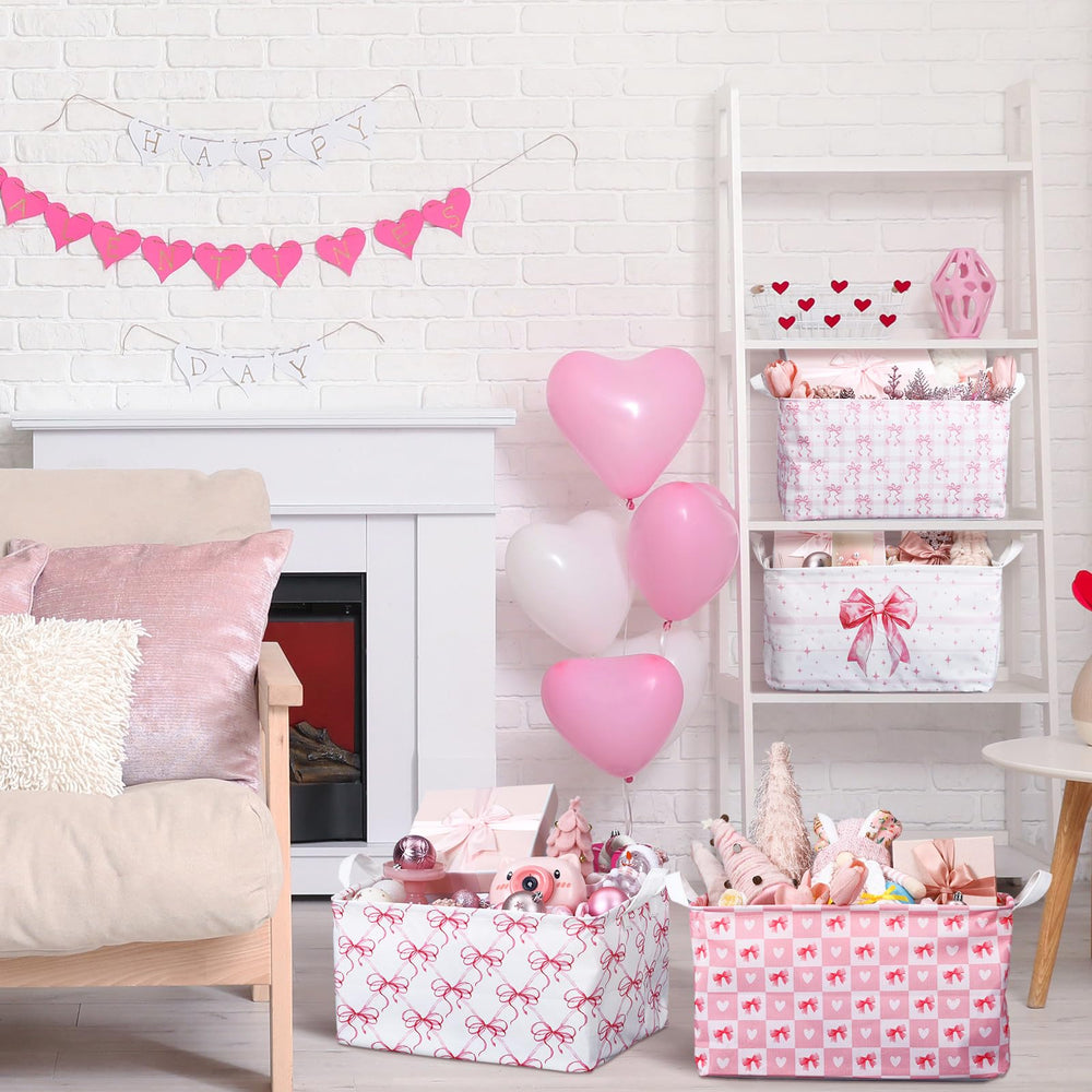 Bulyoou bow storage bin gift decoration, boosts gifting presentation.