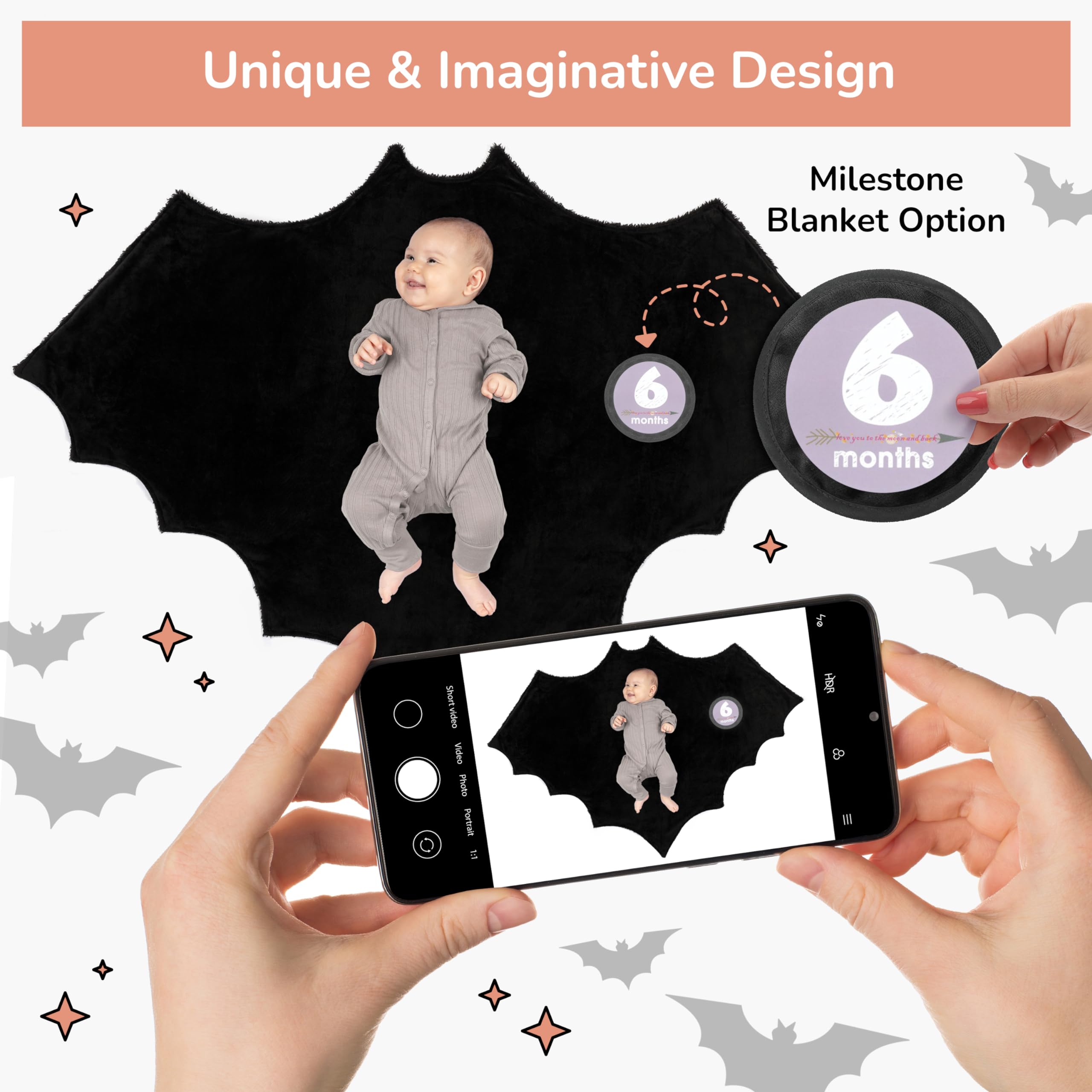 Bumba Kids bat hat and wings set adds a playful finishing touch to cute outfits.