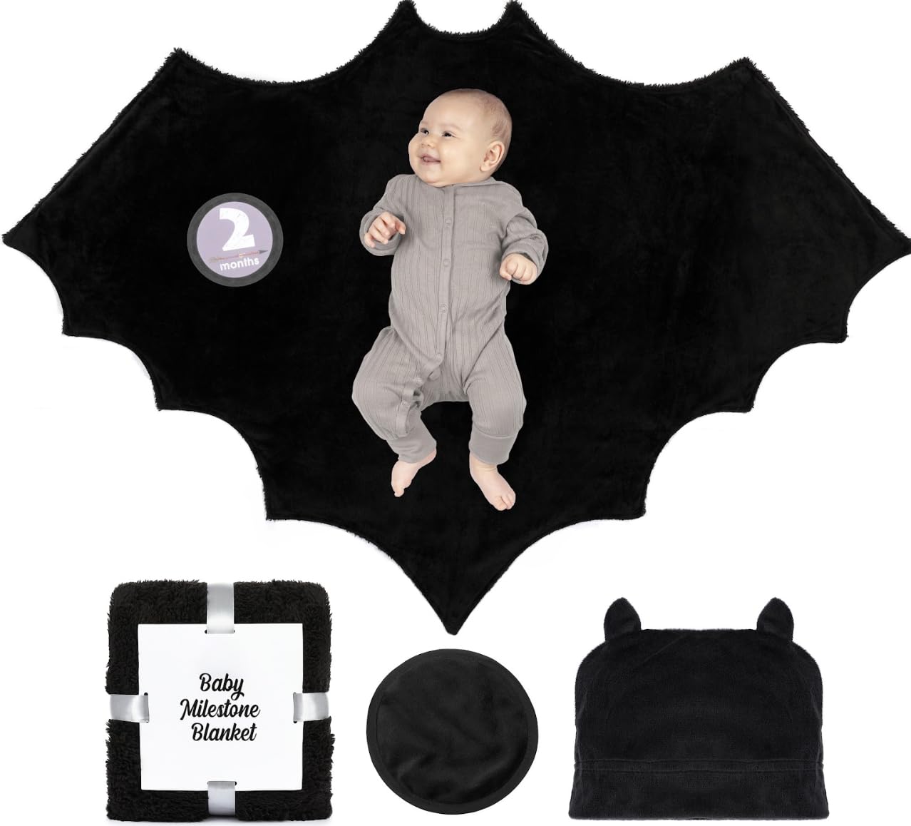 Bumba Kids sherpa fleece bat swaddle closeup for plush warmth and cozy cuddles.