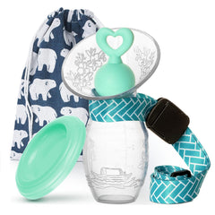 BumbleBee manual breast pump silicone body close-up promotes gentle, discreet milk expression