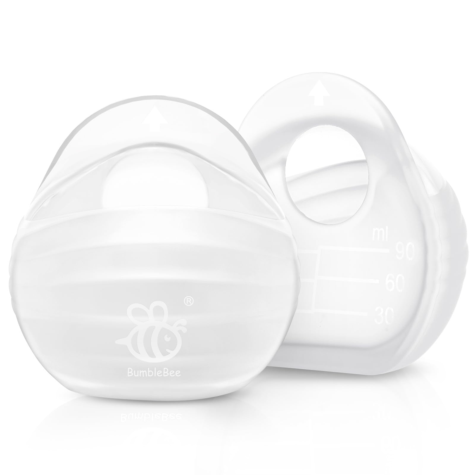 BumbleBee Milk Collector product shot showing compact, discreet wearable design for daily use.