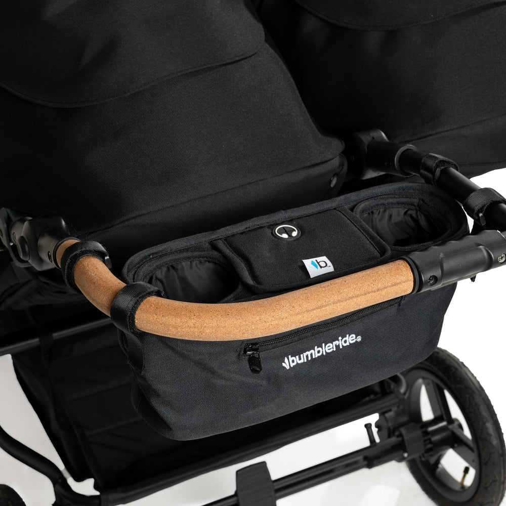 Bumbleride Parent Pack machine-washable fabric simplifies cleaning after outings