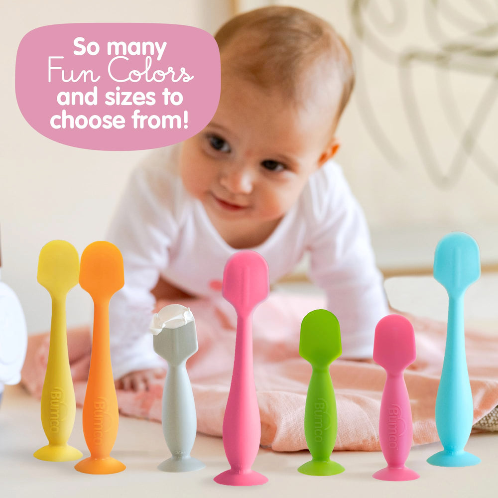 Bumco 6.25-inch design reaches the bottom of jar easily for full coverage.