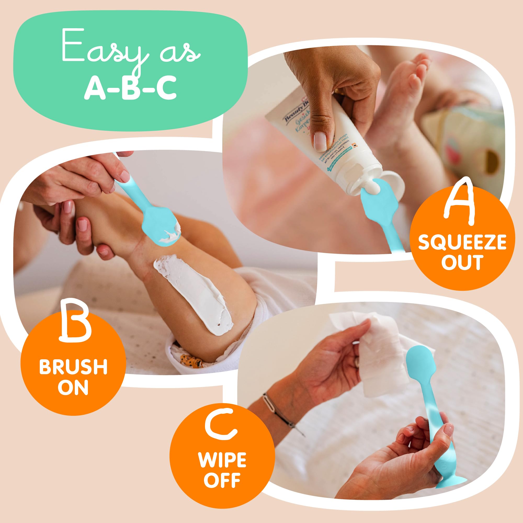 Bumco BPA-free silicone ensures safe, flexible handling during changes.