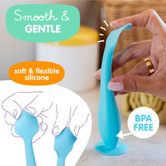 Bumco compact 6.25-inch design fits in a parent's hand