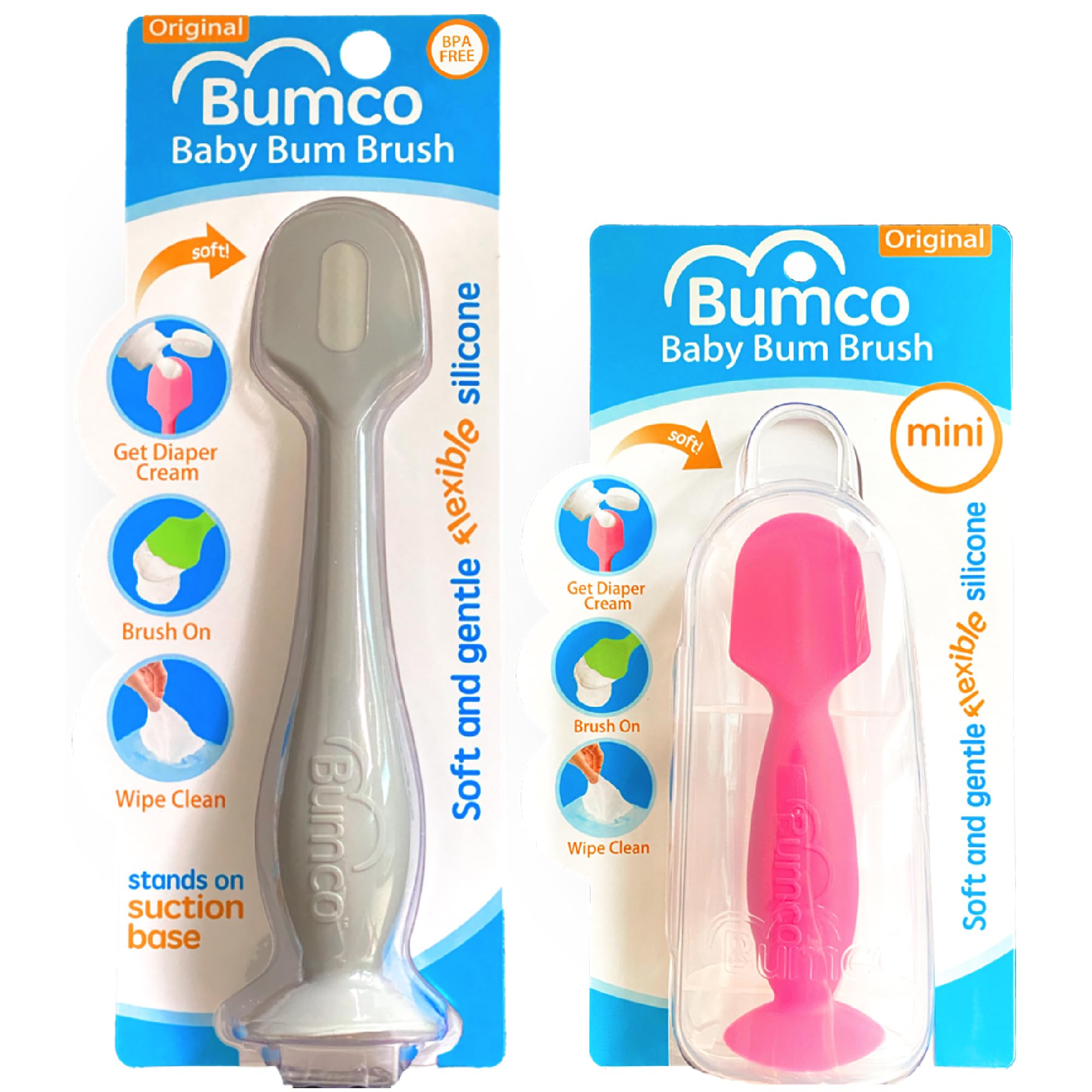 Bumco Bum Brush 6.25-inch spatula for controlled diaper cream application.